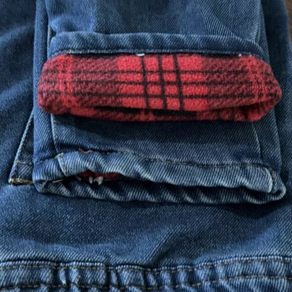 Silver Jeans Co. Youth Sz 12 Flannel Lined Nathan Skinny Fit Drawstring Waist - Picture 9 of 9